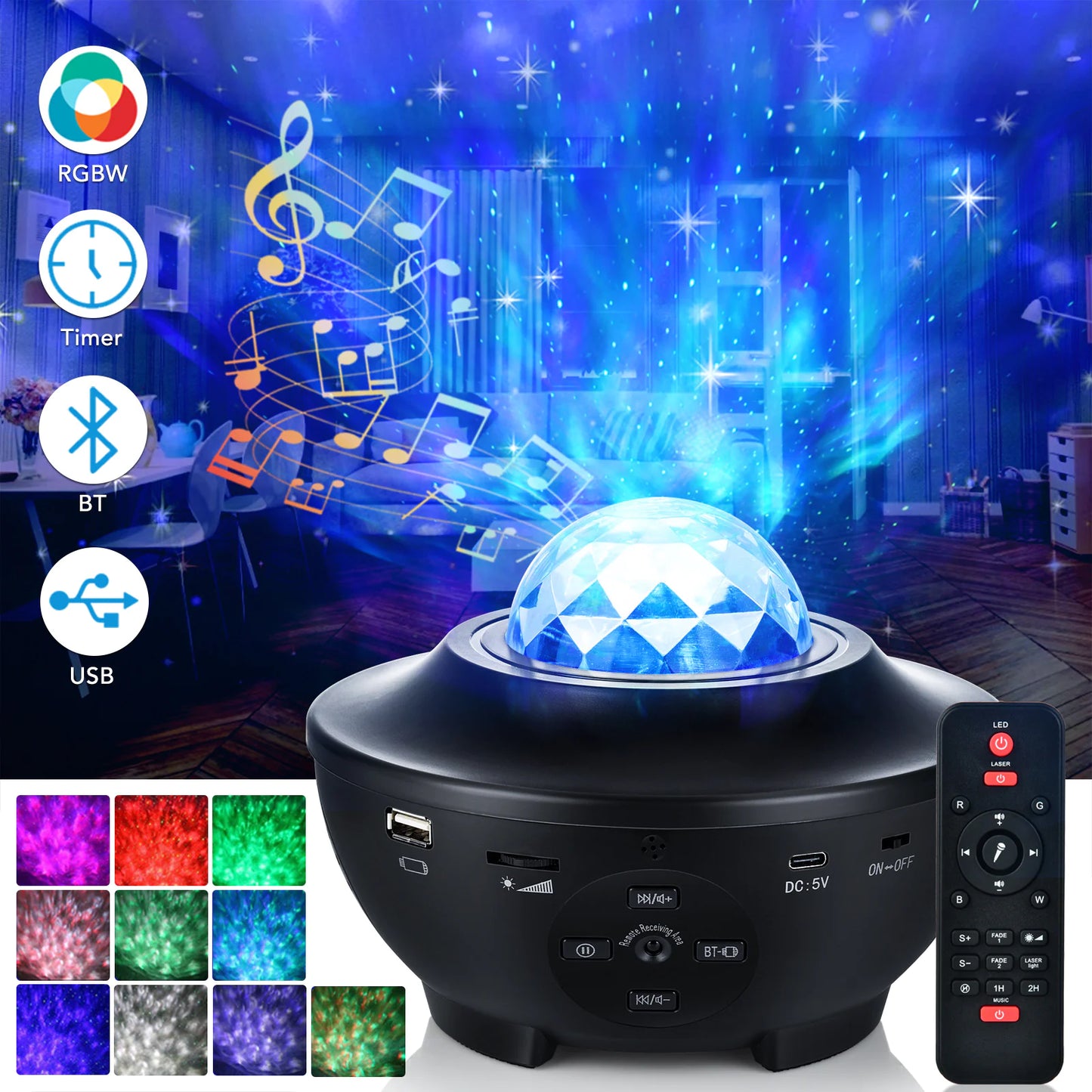 LED Galaxy Projector