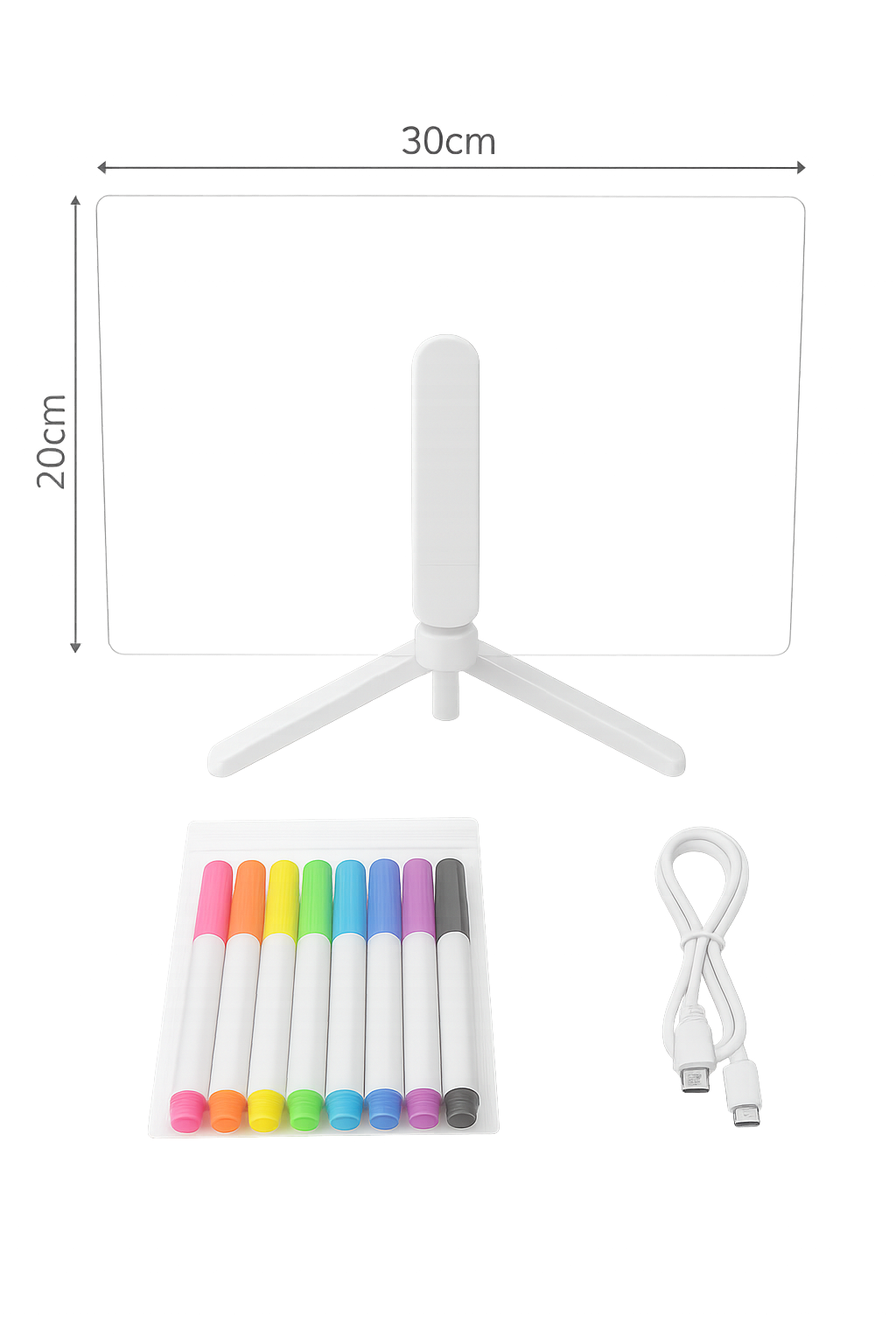 Erasable Acrylic LED Message Board