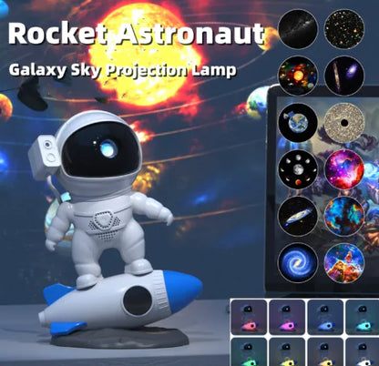 Rocket Astronaut Galaxy Projector