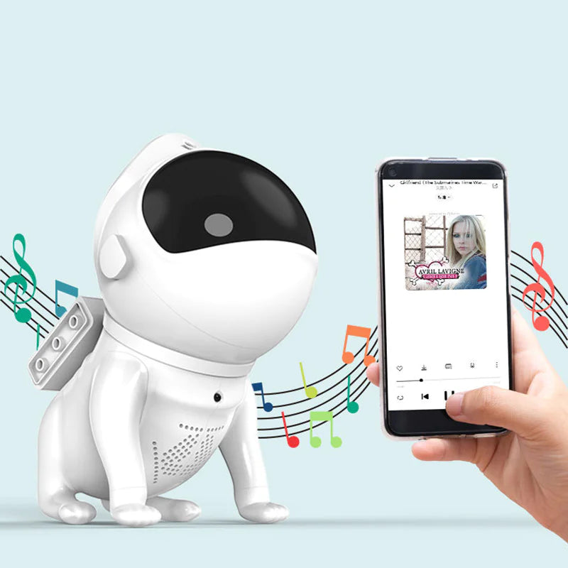 Dog-Shaped Galaxy Projector (Voice Control Included)